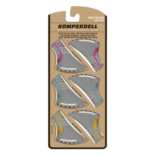 Захист наконечників Komperdell Nordic Walking Pad Package 3 Light Grey (1029-925) фото №1