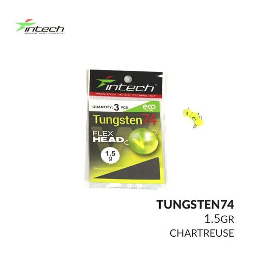 Розбірний вантаж Intech Tungsten 74 Gloss Chartreuse UV (1.5g (3шт)) фото №1