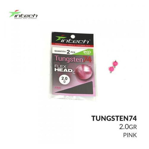 .Розбірний вантаж Intech Tungsten 74 Gloss Pink UV (2.5g (2шт)) фото №1