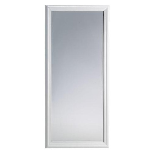 Зеркало настенное с деревянное рамкой 162 см Белое фото №1