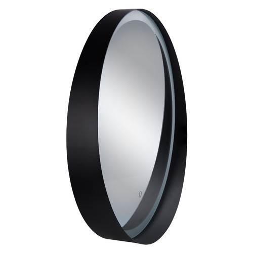 Дзеркало Qtap Robin R600 Black з LED-підсвічуванням та антизапітнінням QT13786501B фото №5