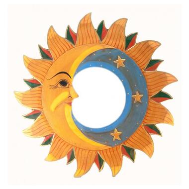 Зеркало Даршан Мозаичное Луна и Солнце 40 cм (29669) фото №1