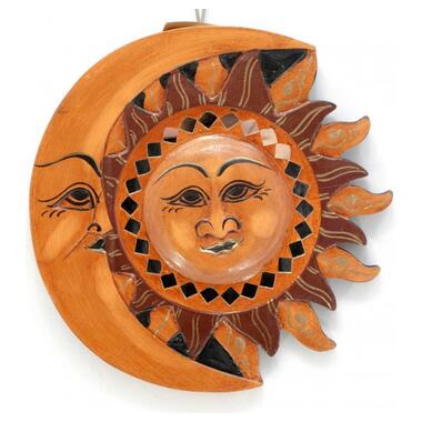 Зеркало Даршан Мозаичное Луна-Солнце 20 cм (29849) фото №1