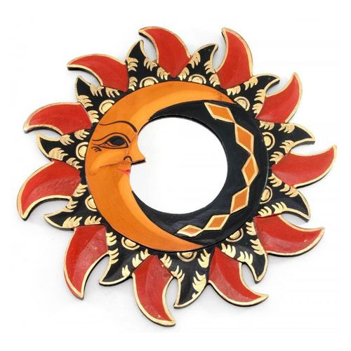 Зеркало Даршан Мозаичное Солнце и Луна 30 cм (30601) фото №1
