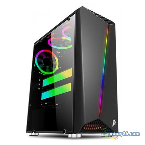 Корпус 1stPlayer Rainbow-R3 Color LED Black без БП (6931630200376) фото №1