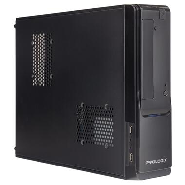 Корпус Prologix E100 Slim 400W 8 см, 2xUSB2.0, чорний фото №1
