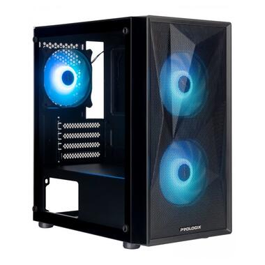 Корпус Prologix E102 Tempered Glass&Mesh Black фото №1