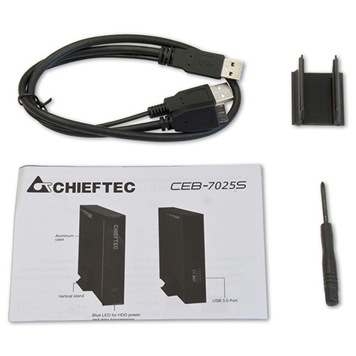 Корпус 2.5 HDD/SSD Chieftec CEB-7025S aluminium/plastic USB3.0 RETAIL фото №3