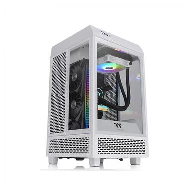 Корпус Thermaltake The Tower 100 Snow/White/Win/SPCC/Tempered Glass*3 (CA-1R3-00S6WN-00) фото №1