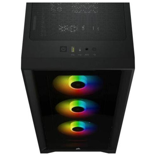 Корпус Corsair iCUE 4000X RGB Tempered Glass Black (CC-9011204-WW) фото №5