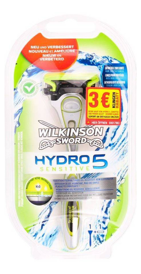Станок для бритья Wilkinson HYDRO 5 Sensitive 1 картридж 038909 фото №1