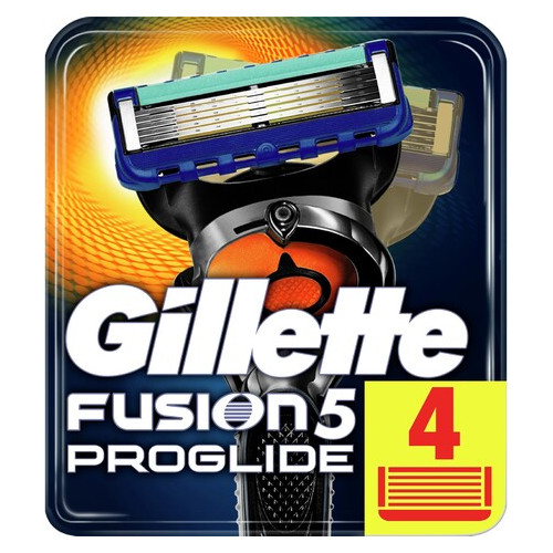 Змінні касети для гоління Gillette Fusion5 ProGlide 4 шт (7702018085514) фото №1