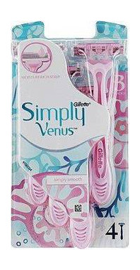 Набор одноразовых бритвенных станков Gillette Venus Simply Smooth 4 шт (465675) фото №1