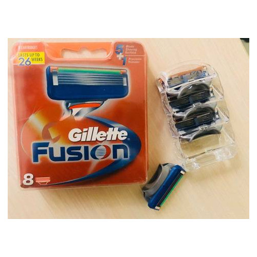 Сменные кассеты для бритья Gillette Fusion 8 шт (156593) фото №4
