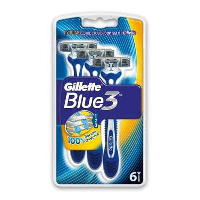 Бритва Gillette Blue 3 Cool 6шт (7702018457304) фото №1