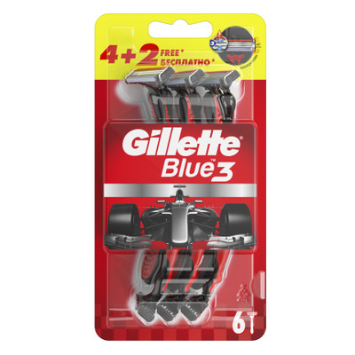 Бритва Gillette BLUE 3 6шт (7702018516759) фото №1