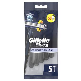 Бритва Gillette Blue 3 Comfort Slalom 5 шт. (8006540808689) фото №2
