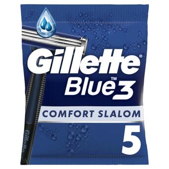 Бритва Gillette Blue 3 Comfort Slalom 5 шт. (8006540808689) фото №1