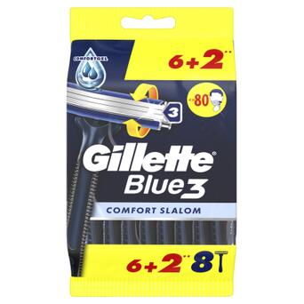 Бритва Gillette Blue 3 Comfort Slalom 8 шт. (8006540808764) фото №2
