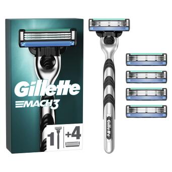 Бритва Gillette Mach3 із 5 змінними картриджами (7702018610181) фото №1