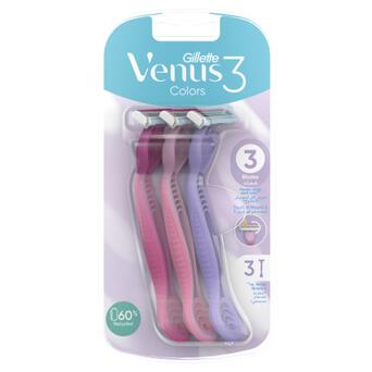 Бритва Gillette Venus 3 Colors 3 шт. (7702018018116) фото №2
