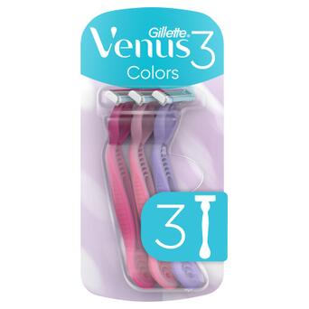 Бритва Gillette Venus 3 Colors 3 шт. (7702018018116) фото №1