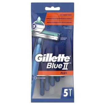 Бритва Gillette одноразова Blue 2 Plus 5 шт (3014260283254) фото №1
