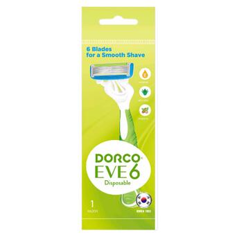 Бритва Dorco EVE 6 Disposable для жінок 6 лезвий 1 шт. (8801038584461) фото №1