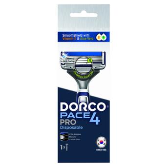 Бритва Dorco Pace 4 Pro для чоловіків 4 леза 1 шт. (8801038598338) фото №1