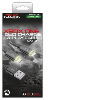 Кабель зарядки Trust GXT 221 Duo Charge Cable for Xbox one (20432) фото №4