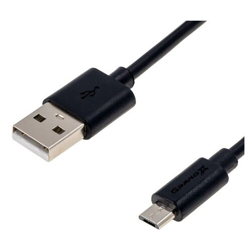 Кабель Grand-X USB-microUSB Cu 2.5м Black (PM025B) бокс фото №2