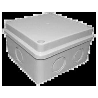 Коробка розподільна сіра гладкостенная Courbi (32-21043-150) фото №1