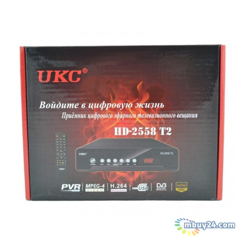 Тюнер цифровой UKC DVB-T2 2558 METAL фото №4
