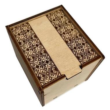 Дерев'яна коробочка з вишивкою (1593) фото №1