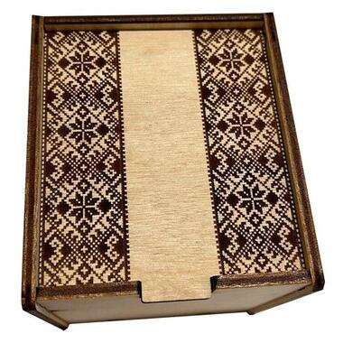 Дерев'яна коробочка з вишивкою (1593) фото №3