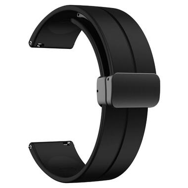 Ремінець Primolux Magnetic Silicone для годинника Huawei Watch GT2 42mm / GT3 42mm - Black фото №1