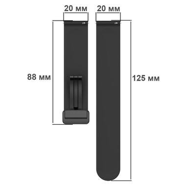 Ремінець Primolux Magnetic Silicone для годинника Huawei Watch GT2 42mm / GT3 42mm - Black фото №6