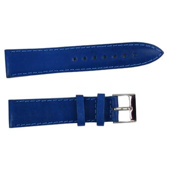 Шкіряний ремінець для годинника  Mykhail Ikhtyar Ш20 мм синійS20-308S blue фото №1
