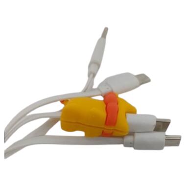 Захисний чохол для кабелю USB із зображенням тварин, мультяшна фігурка тварини, захист кабелю зарядного пристрою, захисний рукав для кабелю Лев Jiazhi фото №5