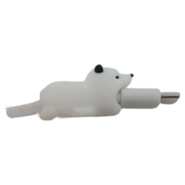 Захисний чохол для кабелю USB із зображенням тварин, мультяшна фігурка тварини, захист кабелю зарядного пристрою, захисний рукав для кабелю Ведмідь Jiazhi фото №1