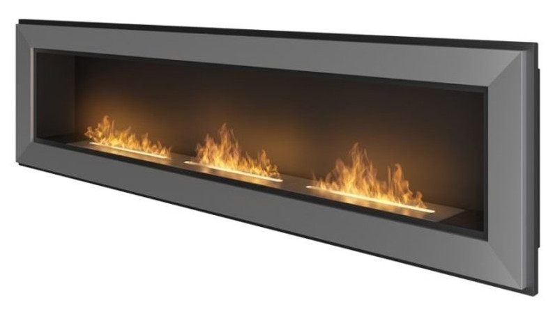 Біокамін Simple Fire Frame 1800 сірий фото №1