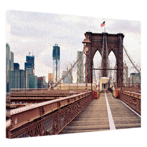 Картина на тканині 45х65 см Бруклінський міст, Нью-Йорк H4565_GOR022 фото №1