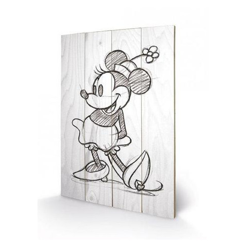 Постер дерев'яний Minnie Mouse фото №1