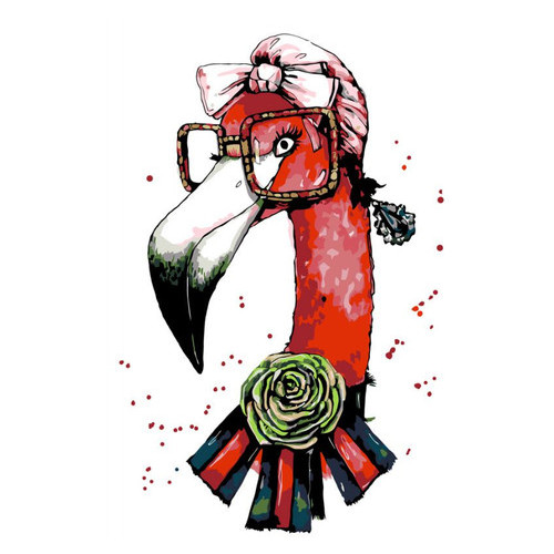 Картина за номерами Rosa Fashion Flamingo 35х45 см (N00013207) фото №2