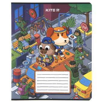 Зошит Kite Пес герой 18 аркушів клітка (K23-236-3) фото №8