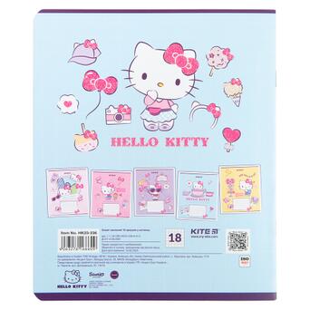 Зошит Kite Hello Kitty 18 аркушів клітка (HK23-236) фото №11