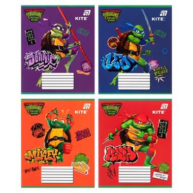 Тетрадь Kite Ninjia Turtles, 12 листов, косая линия (NT26-235) фото №1