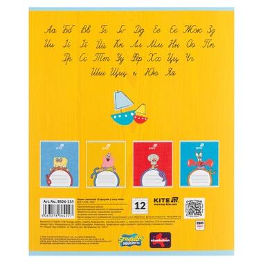 Тетрадь Kite Sponge Bob, 12 листов, косая линия (SB26-235) фото №9