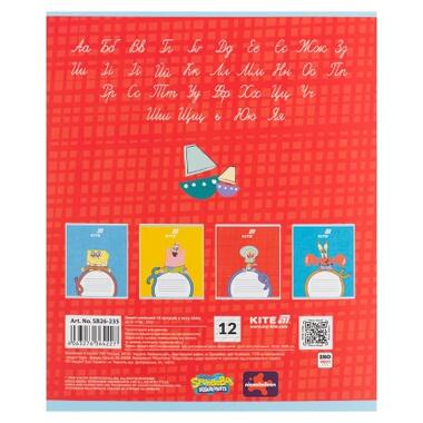 Тетрадь Kite Sponge Bob, 12 листов, косая линия (SB26-235) фото №7