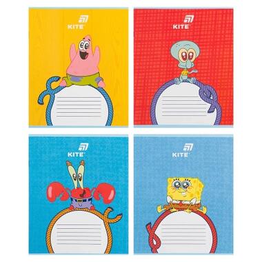 Тетрадь Kite Sponge Bob, 12 листов, косая линия (SB26-235) фото №1